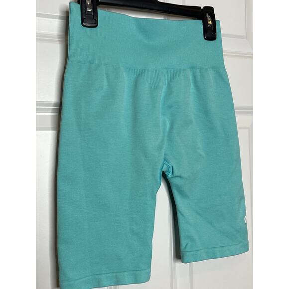 Oner XS Turquoise Blue Bike Shorts Seamless - Picture 3 of 5